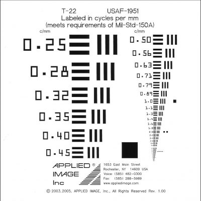 Usaf 1951 Test Chart
